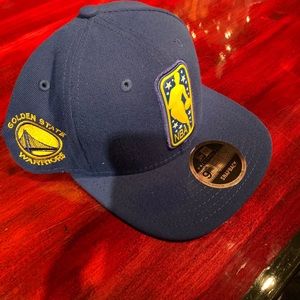 New era blue golden state hat snap back new